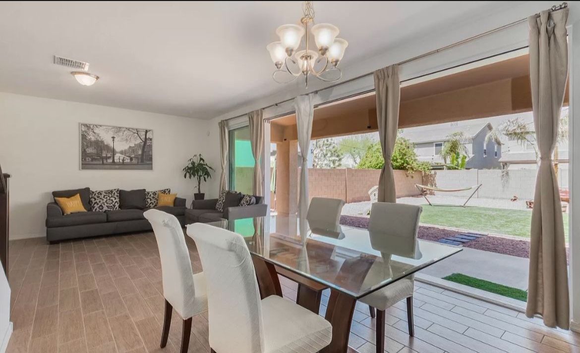Glass Top Dining Table