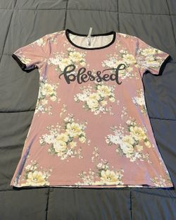 Picky Girl “Blessed” Floral T-Shirt