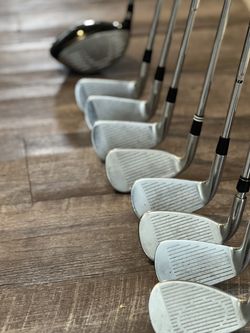 Titleist AP2 714 (4,5,6,8,9,P) 7iron is a Cleveland Launcher | Driver is a Ping Rapter 460 Stiff Shaft