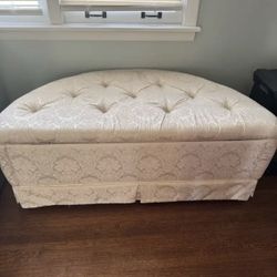 Vintage Upholstered Bench