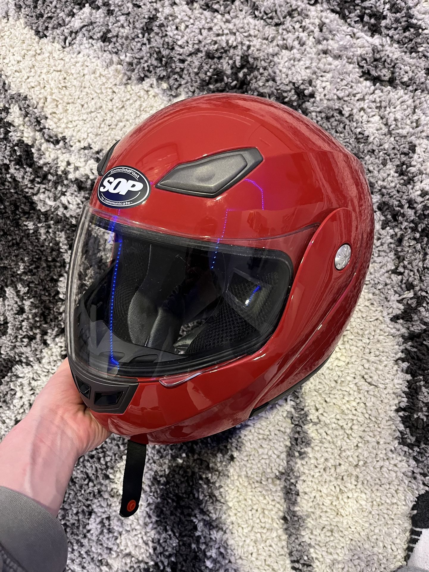 motorcycle Helmet And Gloves