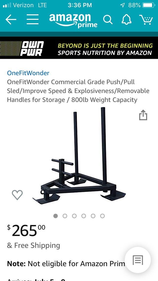 Workout sled