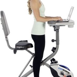 Adjustable Desk Folding  Exercise Bike