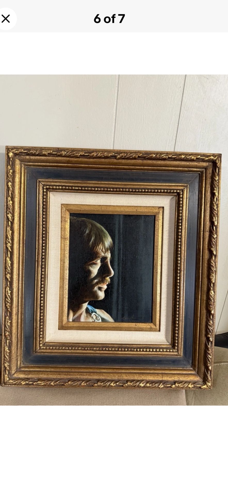 Vintage 1978 Portrait Painting Signed