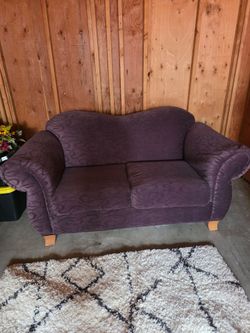 Purple Loveseat..