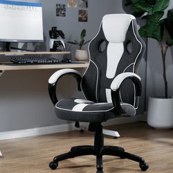 X Rocker Maverick PC Gaming Chair, Black and White