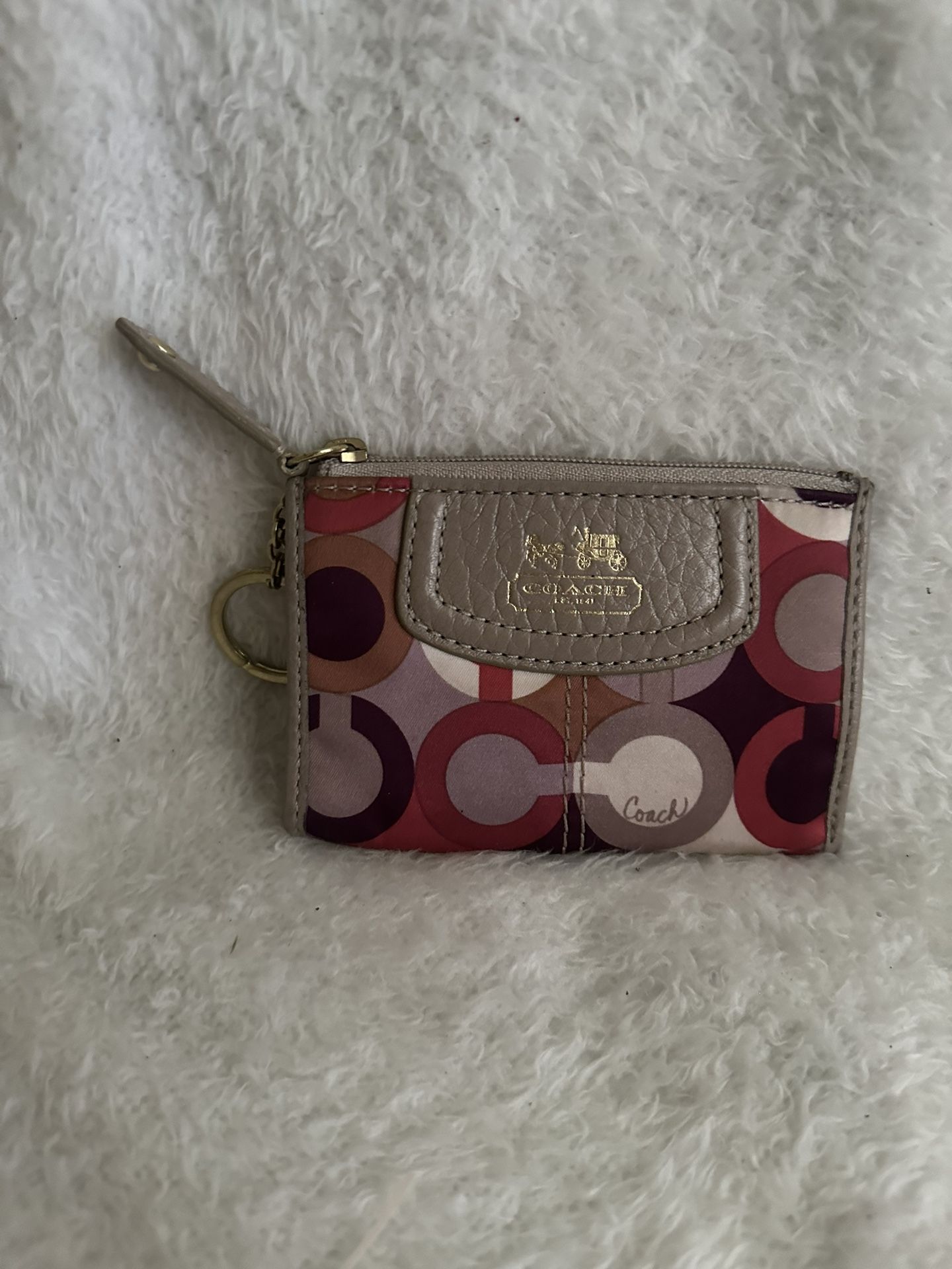 Vintage coach wallet keychain