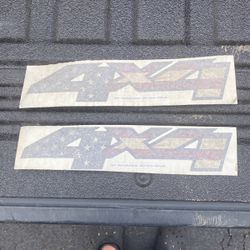 4x4 Decals American Flag