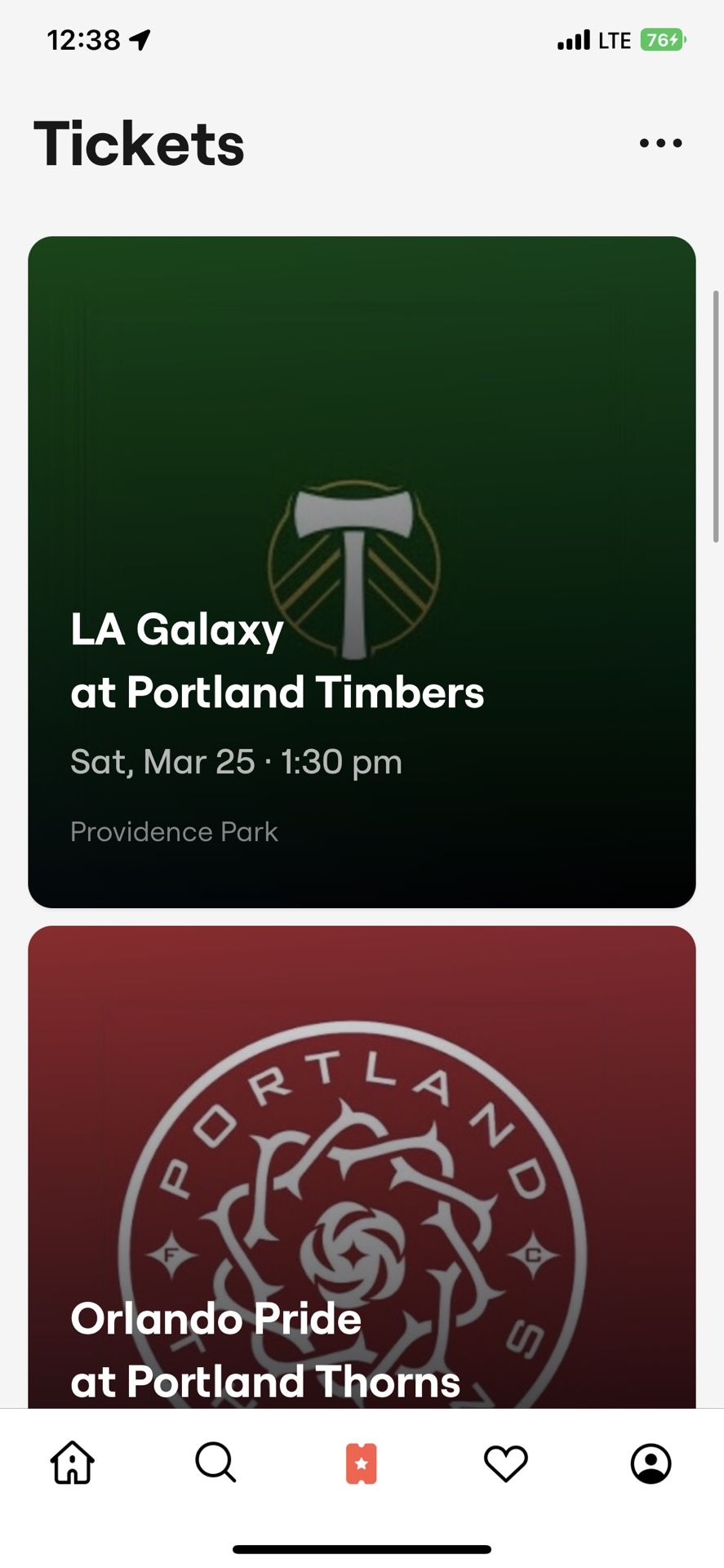 Timbers Tickets