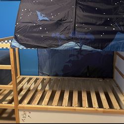 Ikea reversible bed twin & bed tent