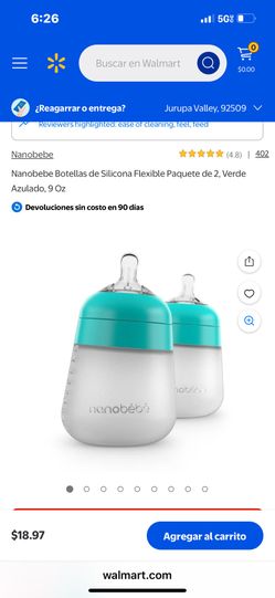 Nano, Bebé, Botellas De Silicona, Evita Los Gases, Tengo De 9y5 Onsas A 2x$8