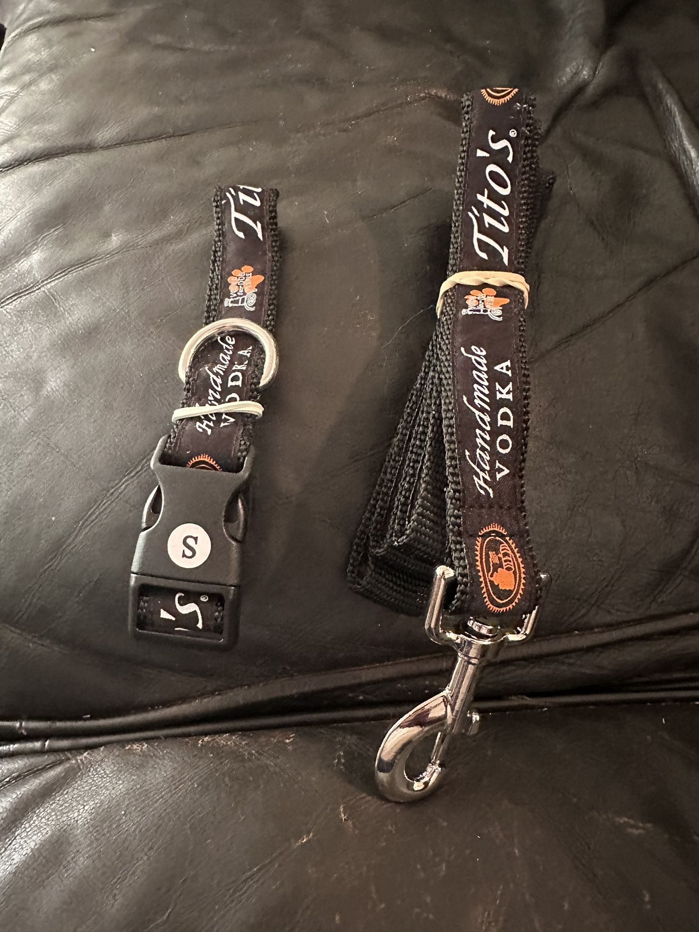 Tito’s Vodka Dog Leash And Small Collar