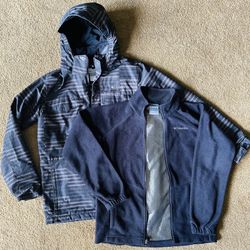 Boys Columbia 3 In 1 Omni Heat L Winter Coat