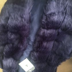 New! Fur Vest $10 With Tags  Size Small