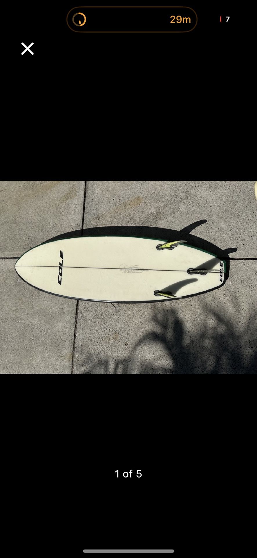 Cole short board Surfboard