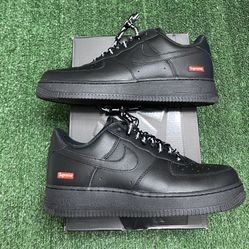 Nike Air Force 1 Low Supreme Black size 10.5 VNDS