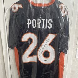 Autographed Clinton Portis Denver Broncos Jersey