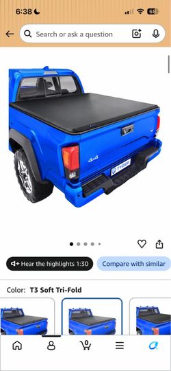 Tacoma tonneau cover