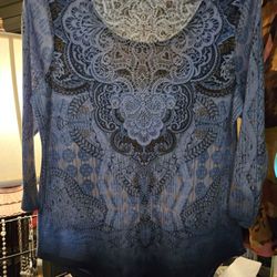 Ladies Small World Unity Tunic With 3/4 Sleeves