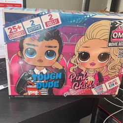 LOL Surprise O.M.G. Movie Magic Tough Dude And Pink Chick 2pk Fashion Dolls