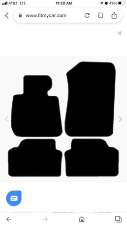 BMW X1 - 4 Piece Carpet floor mats-fits 2015-current- Black- New 