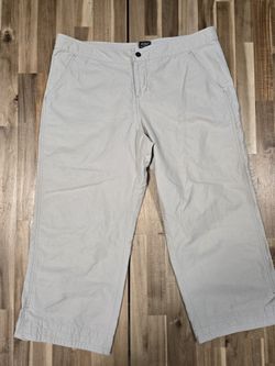 Kühl Womens Tan Wide Leg Cropped Hiking Pants Size Large 