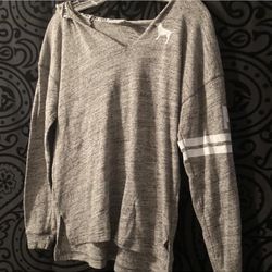 Grey VS PINK pullover hoodie