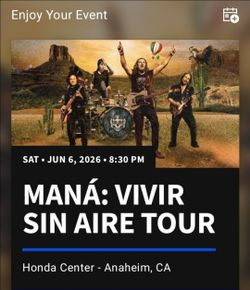 MANA: VIVIR SIN AIRE TOUR