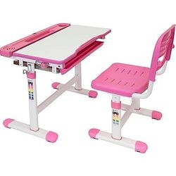 Kids Desk and Chair Set, Pink (used)