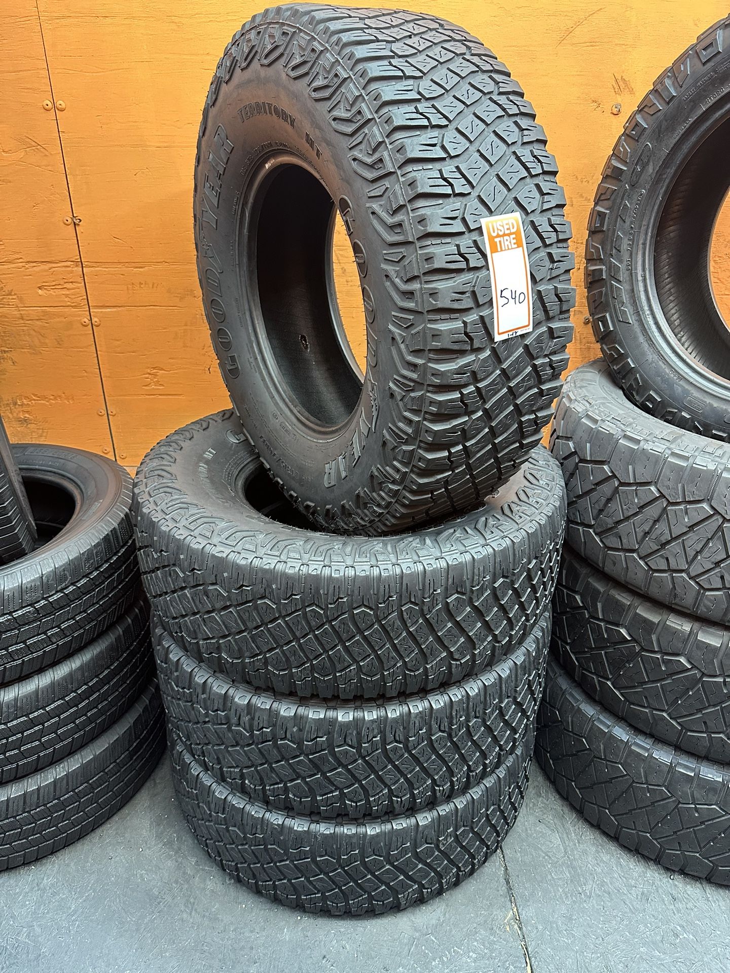 315/70R17 Goodyear Wrangler Territory M/T Full Tire Set for Sale in ...