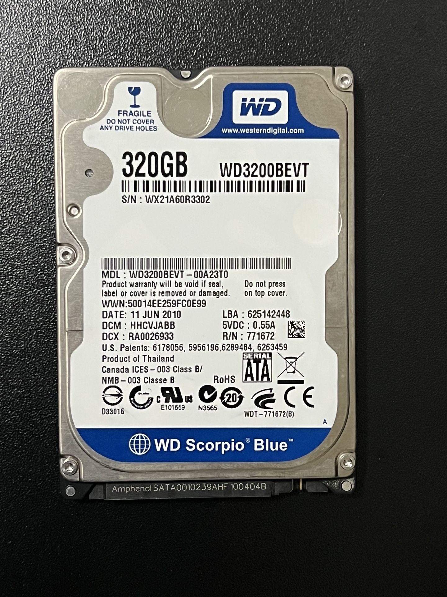 WD 320GB HDD