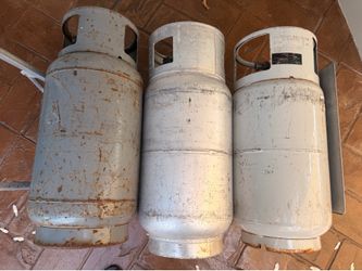 3x 33.5 lb Propane LP Tanks for Forklift / Commercial (Aluminum & Steel)