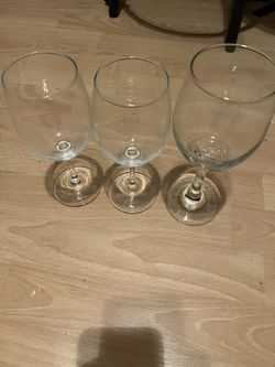 3 Wine Glasses