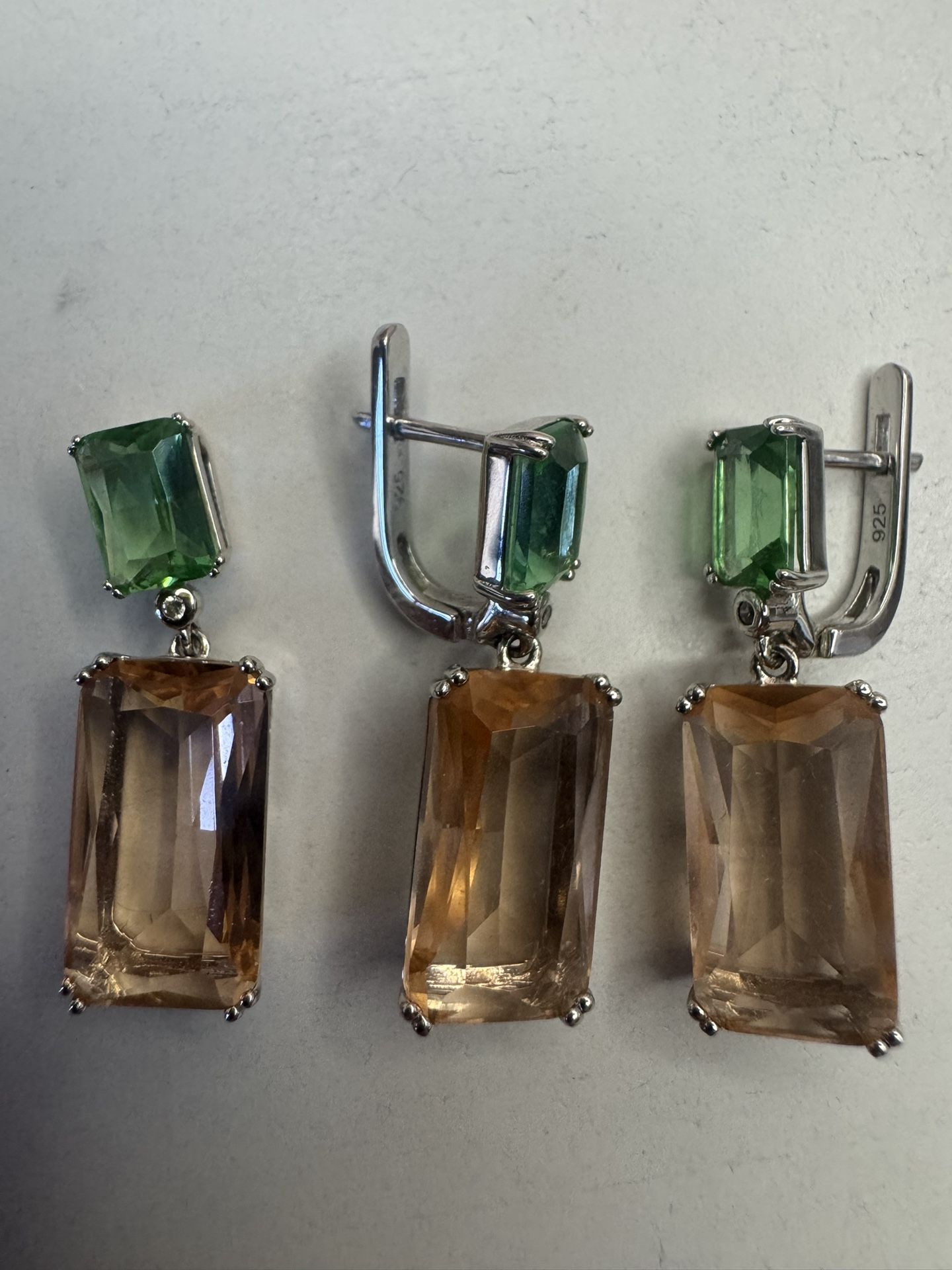 NEW 925 silver set , earrings , pendant