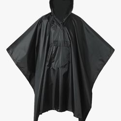 Military Poncho, Waterproof Camouflage Army Poncho, Multi Use Rip Stop Military Rain Poncho