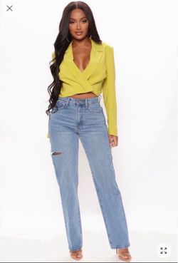 Straight leg jeans