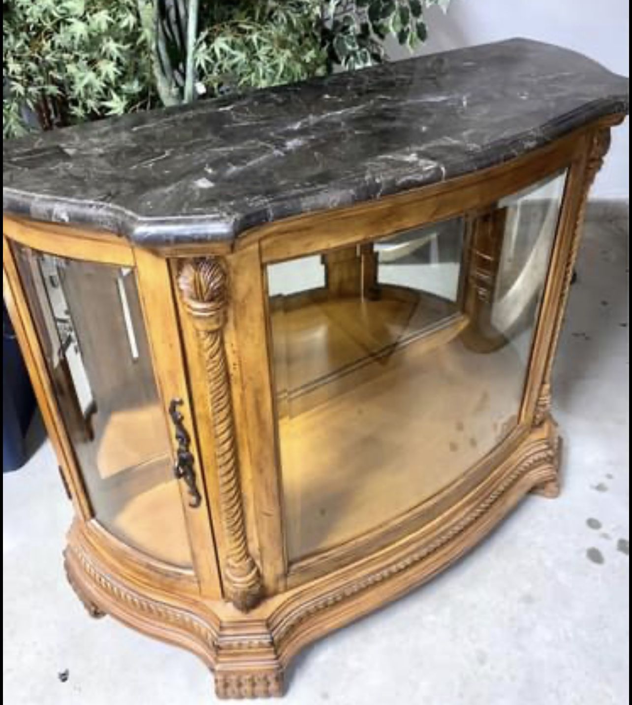 Elegant Wooden/ Marble Cabinet