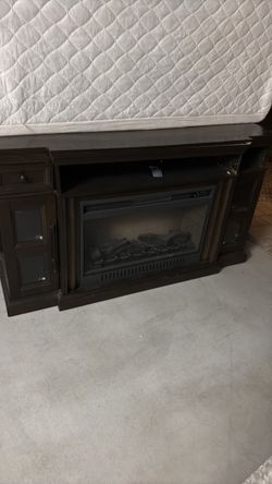 Faux fireplace/mantle