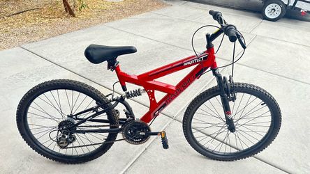 Dynacraft Gauntlet Boys 24" Mountain Bike, For Ages 12+, Red