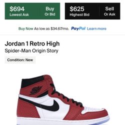 Jordan 1 Spider