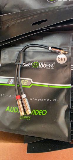 Audio video RCA cables and splitters car stereo