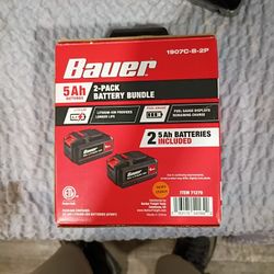 Bauer 5 Ah 2 Packs Battery Bundle x2