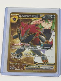 N's Zoroark EX 189/159 Gold Secret Rare NM
