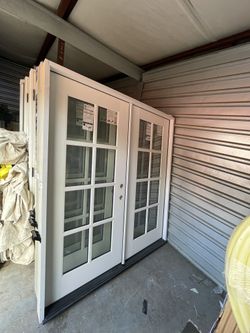 Legacy 72in x 80in Fiberglass Prehung Double Patio Door