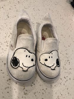 Snoopy Vans. Toddler size 8