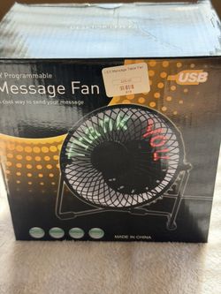 led  table fan