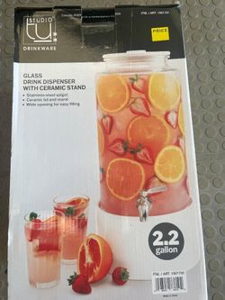 Denmark Drink Dispenser with Ceramic Stand
