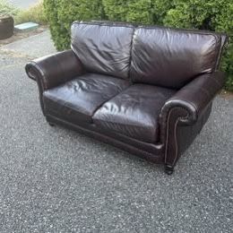 Leather Loveseat