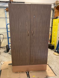 Vintage Steel Locking Cabinet/Wardrobe