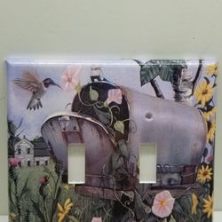 HUMMINGBIRD CUSTOM LIGHT SWITCH COVER 